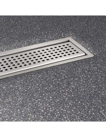 Drain Including The Sirocco Cover, Finished With Gray Vinyl