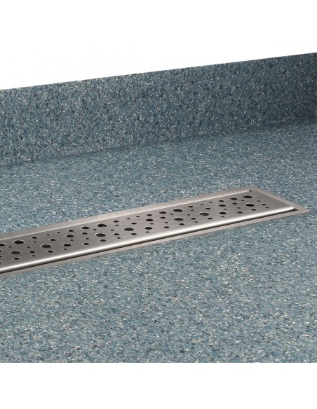 Drain Including The Mistral Cover, Finished With Blue Vinyl