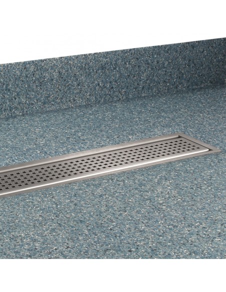 Wet Room Tray Including The Sirocco Cover, Finished With Blue Vinyl