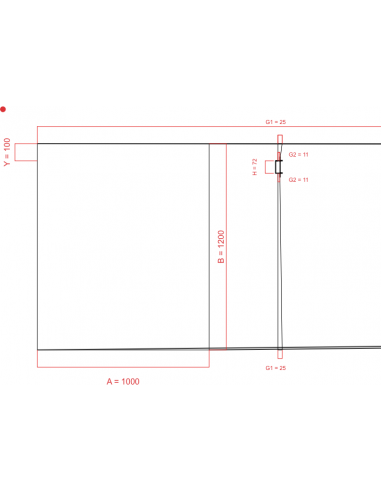 Showerlay Wiper 4 way 1000 x 1200 mm...