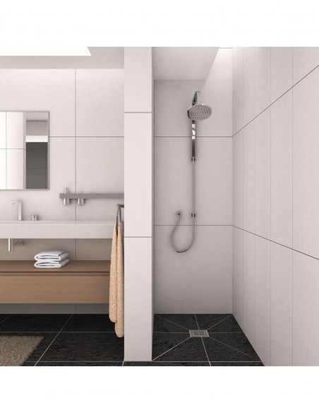 Example Of Finished Wet Room With The Drain Available Here ( Rectangle Wet Room With Drain In The Centre )