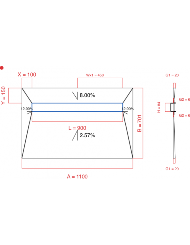 Resinbase Wiper 4 way 1100 x 701 mm...