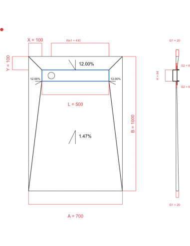 Resinbase Wiper 4 way 700 x 1000 mm...