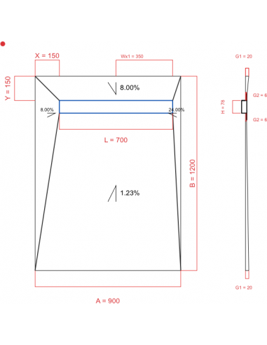 Resinbase Wiper 4 way 900 x 1200 mm...