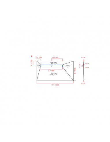 Showerlay Wiper 4 way 1500 x 800 mm...