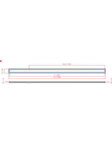Linear Drain Wiper 2200 Mm Premium. . . 