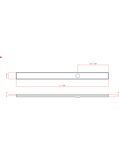 Linear drain Wiper 1200 mm Classic...