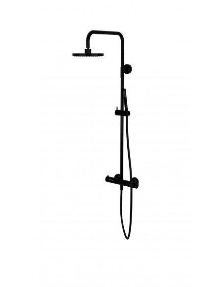 Shower - Head - Column - Set - Wiper - Black