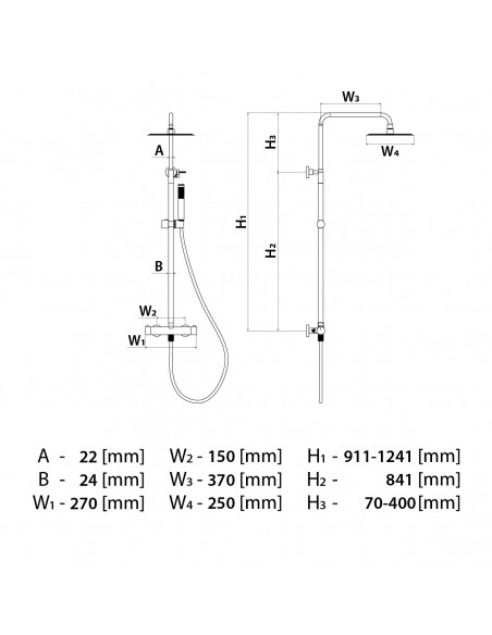 Shower - Head - Column - Set - Wiper - Brass