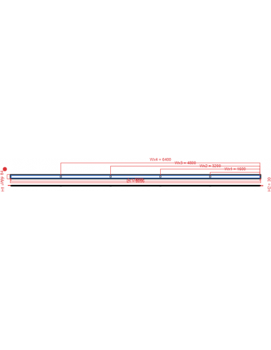 Linear drain Wiper 8000 mm Premium...