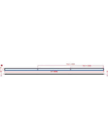 Linear drain Wiper 6000 mm Premium...