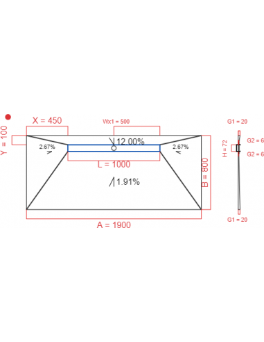 Resinbase Wiper 4 way 1900 x 800 mm...