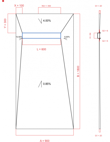 Resinbase Wiper 4 way 900 x 1800 mm...