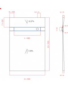 Showerlay Wiper 2 way 800 x...