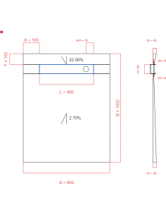 Showerlay Wiper 2 way 800 x...