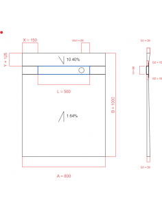 Showerlay Wiper 2 way 800 x...