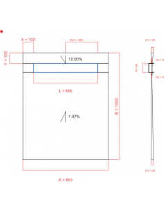 Showerlay Wiper 2 way 800 x...