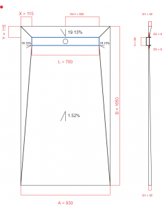 Showerlay Wiper 4 way 930 x...