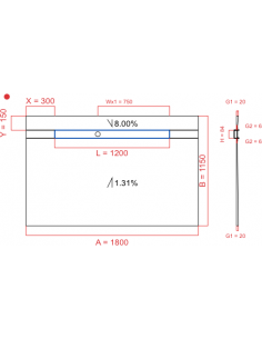 Showerlay Wiper 2 way 1800...