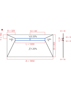 Showerlay Wiper 4 way 1850...