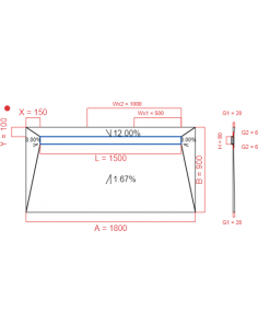 Showerlay Wiper 4 way 1800...