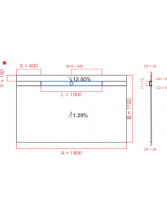 Showerlay Wiper 2 way 1800...