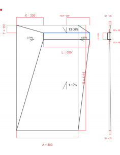 Showerlay Wiper 4 way 800 x...