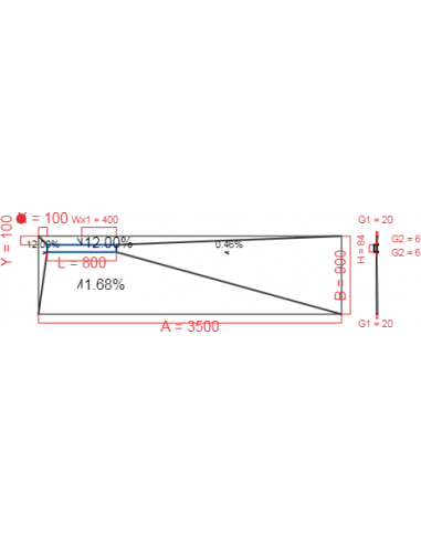 Showerlay Wiper 4 way 3500 x 900 mm...