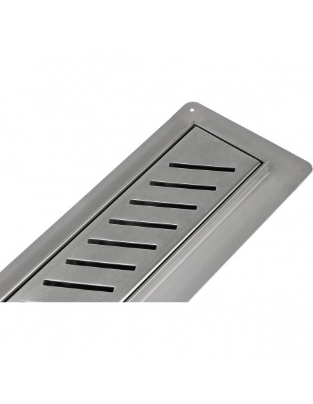 Close up on Linear drain with Zonda cover