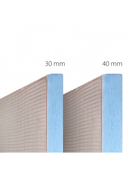 3 Standard Thicknesses Available - the thicker the tray, the better the slope and insulation (30, 40 mm)
