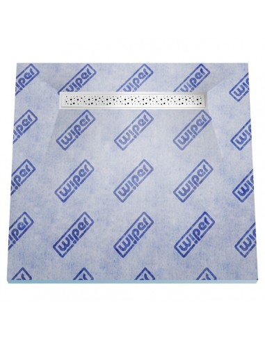 Vinyl floor Wet Room Kit: Shower Tray including Waste Trap and Drain Cover (Mistral)