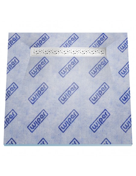 Vinyl floor Wet Room Kit: Shower Tray including Waste Trap and Drain Cover (Mistral)