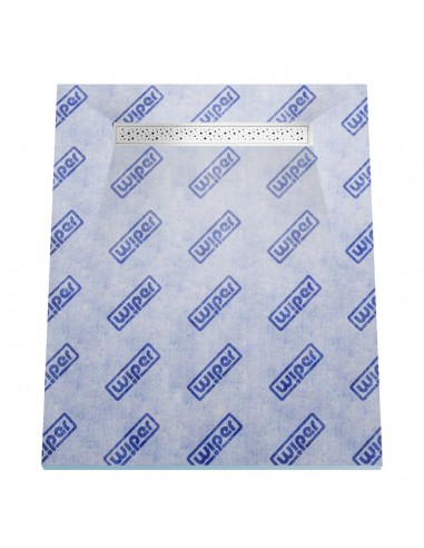 Vinyl floor Wet Room Kit: Shower Tray including Waste Trap and Drain Cover (Mistral)