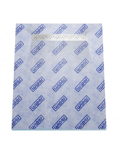 Vinyl floor Wet Room Kit: Shower Tray including Waste Trap and Drain Cover (Mistral)