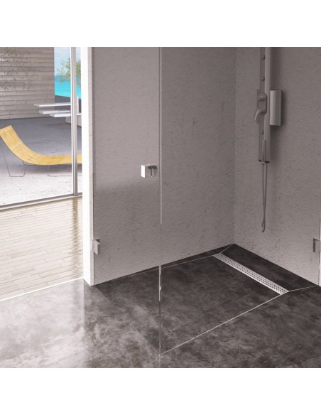 Example of finished Wet Room with the tray available here - classic corner installation