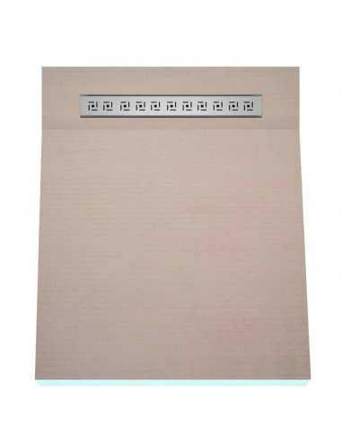 OneWay Wet Room Kit: Shower Tray with single slope towards the drain, including Waste Trap and Drain Cover (Tivano)