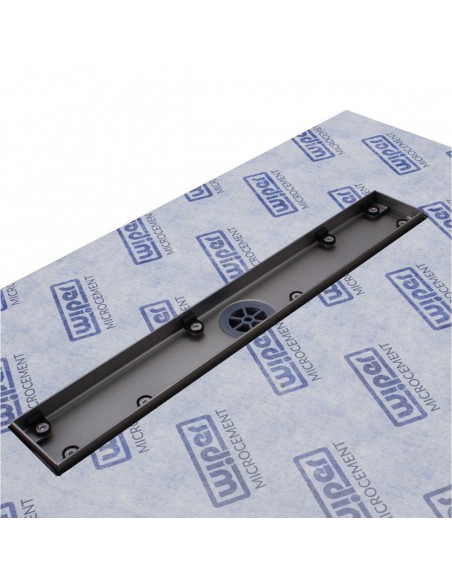 View of carefully installed 900 Silver linear channel without cover