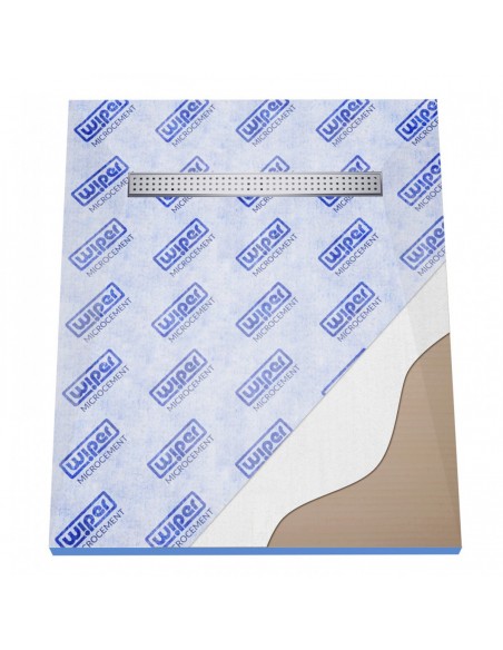 Microcement Wet Room Kit: Shower Tray including Waste Trap and Drain Cover (Sirocco)