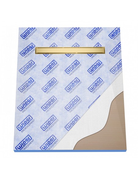 Microcement Wet Room Kit: Shower Tray including Waste Trap and Drain Cover (Ponente)