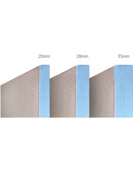 3 Standard Thicknesses Available - the thicker the tray, the better the slope and insulation (20, 28, 35 mm)