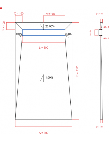 Laybase Wiper 4 way 800 x 1365 mm...