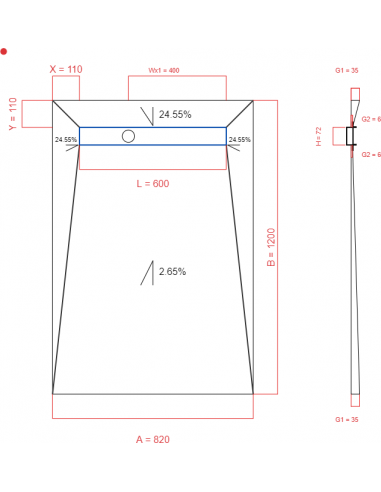 Laybase Wiper 4 way 820 x 1200 mm...