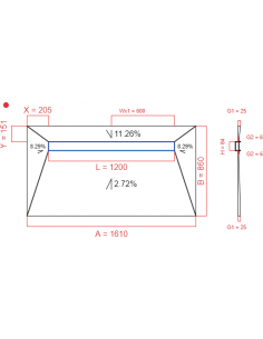 Showerlay Wiper 4 way 1610...