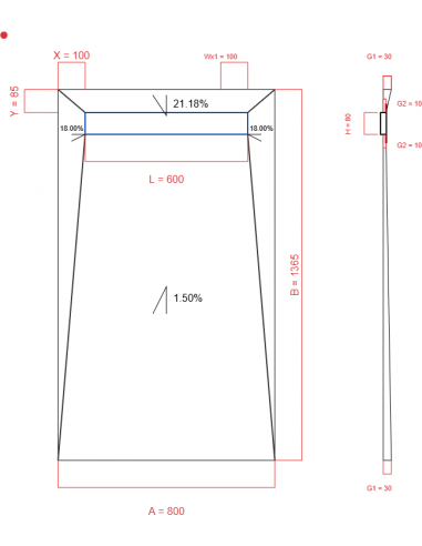 Laybase Wiper 4 way 800 x 1365 mm...