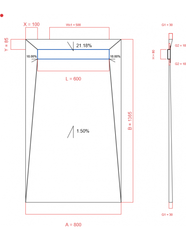 Laybase Wiper 4 way 800 x 1365 mm...