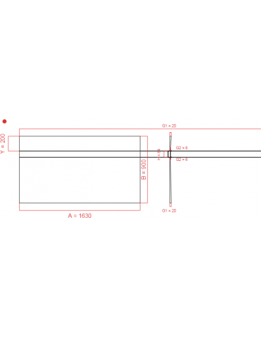 Showerlay Wiper 2 way 1630 x 900 mm...