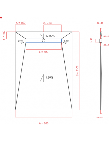 Resinbase Wiper 4 way 800 x 1100 mm...