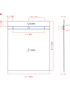 Showerlay Wiper 2 way 1200...