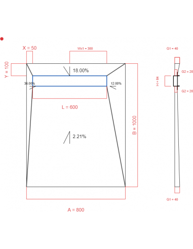 Resinbase Wiper 4 way 800 x 1000 mm...