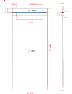 Showerlay Wiper 2 way 920 x...